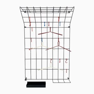 Mid-Century Wall Coat Rack by Karl Fichtel for Drahtwerke Fichtel, Germany, 1950s