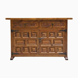 Spanish Catalán Walnut Chest of Drawers, 1920s