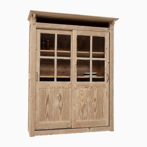 Wooden Dresser with Sliding Doors, 1930s