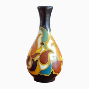 Jarrón vintage de cerámica de Gouda, años 50