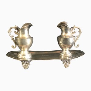 18th Century Silver Cruets from G. Leon Larriva, 1785, Set of 2