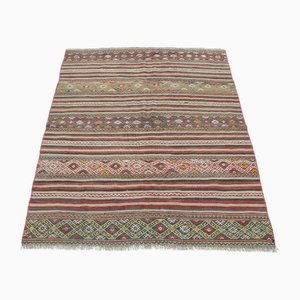 Handgefertigter türkischer Vintage Kelim Teppich