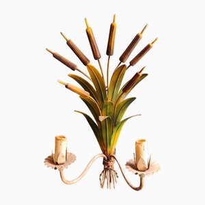 Vintage French Reeds-Shaped Wall Sconce