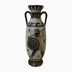 Large Sandstone Amphora Vase by Roger Guérin, 1940s