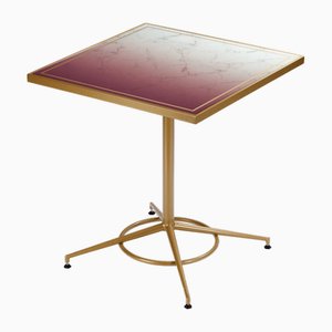 Praga Mauve Printed Glass Table by Mambo Unlimited Ideas