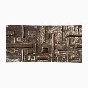 Geometrische Reliefskulptur aus Fiberglas, 1960er