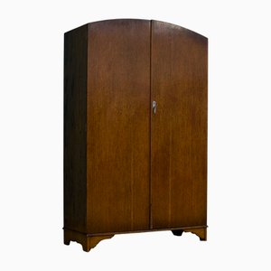 Vintage Art Deco Compactum Kleiderschrank aus Eiche von Aw Lynn, 1930er