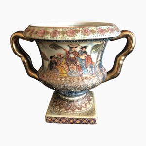 Ceramic Satsuma Vase, 1980s