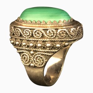 Silver and Malachite Ring, 1984