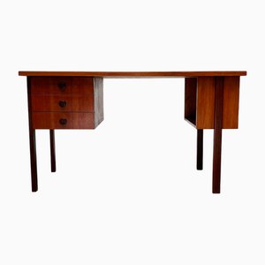 Moderner Mid-Century Schreibtisch aus Teak von Asko Finland, 1960er