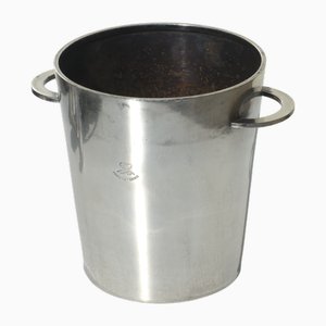 Italian Art Deco Silver Alpacca Metal Ice Bucket, 1930