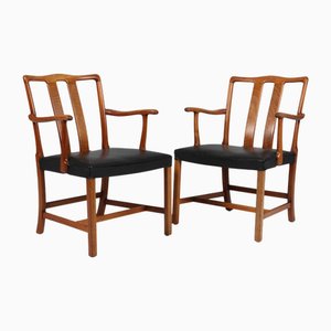 Set of Model 1764 Armchairs by Ole Wanscher, 1950s
