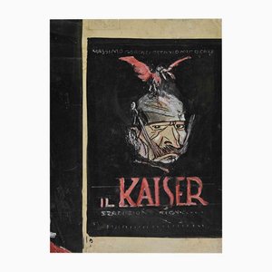 Gabriele Galantara, Kaiser, Mixed Media Drawing, Early 20th Century