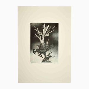 Leo Guida, The Tree at Villa, Etching, 1972