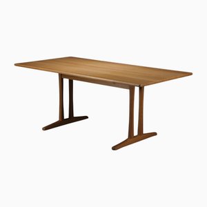Fully Shaker Dining Table in Oak by Borge Mogensen for FDB Mobler, 1960s