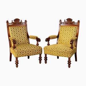 Set of Wilhelminian Armchairs, 1890s