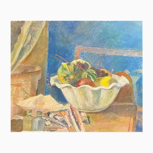 Fernand Blondin, Cesto di frutta, Olio su tela