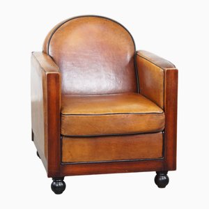 Fauteuil en Cuir de Mouton