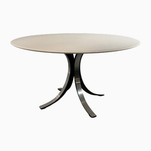 White Top Round Dining Table attributed to Osvaldo Borsani, 1970s