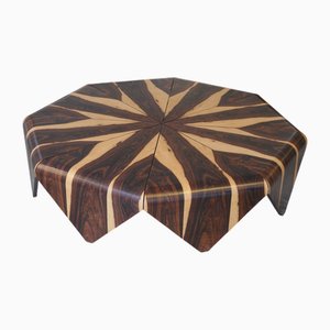 Petala Coffee Table in Cocobolo Wood by Jorge Zalszupin for l'Atelier Brazil, 1959