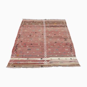 Vintage Turkish Handmade Wool Kilim Area Rug