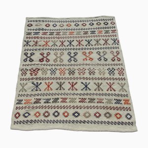 Vintage Turkish Handmade Wool Kilim Area Rug