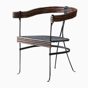 Poltrona scultorea rustica, Francia, anni '60