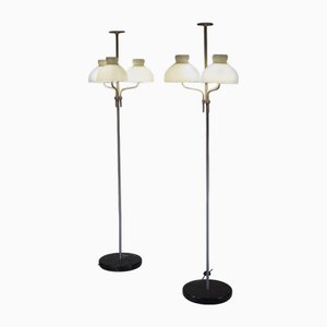Arenzano Tre Fiamme Floor Lamps by Ignazio Gardella, Set of 2