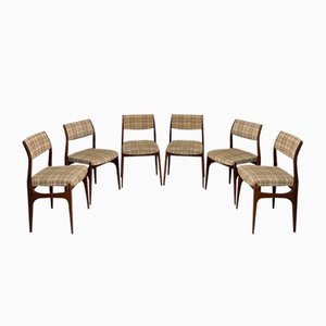 Chaises en Bois, Italie, 1960s, Set de 6