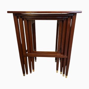 Art Nouveau Nesting Tables, 1890s, Set of 4