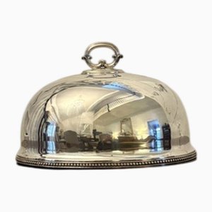 Funda para carne victoriana antigua bañada en plata, 1880