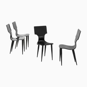 Vintage Chairs by Piero Fornasetti, 1950s, Set of 4