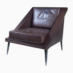 Brown Imitation Leather Chair from Gucci