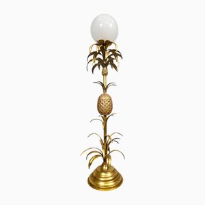 Hollywood Regency Vergoldete Ananas Stehlampe Hans Kögl zugeschrieben, 1970er