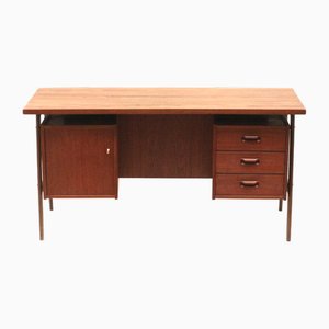 Large Vintage Danish Boomerang Desk in Teak