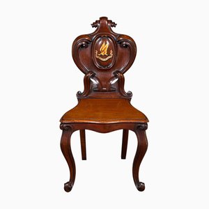 Antique Scottish Hall Chair in Walnut, 1850