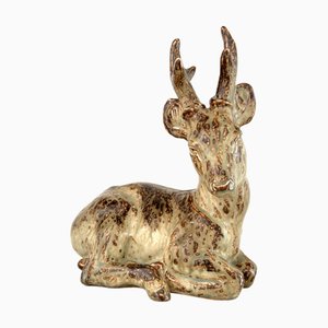 Cervo Figur von Knud Kjhn für Royal Copenhagen, 1940er