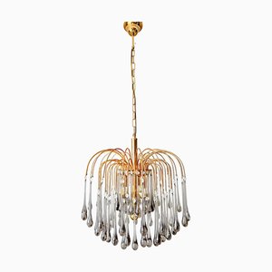 Vintage Murano Glass Teardrop Chandelier