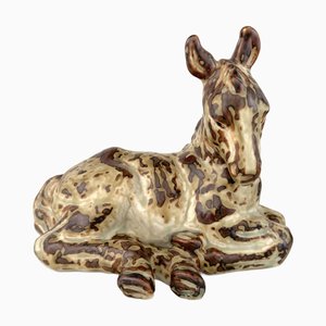 Statuetta Asinello di Knud Kjhn per Royal Copenhagen, anni '40