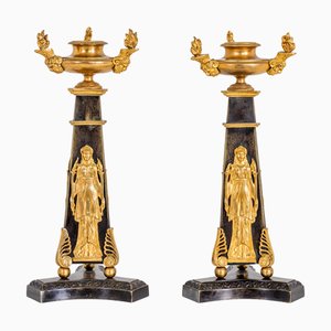 Portacandele Empire, inizio XIX secolo, set di 2