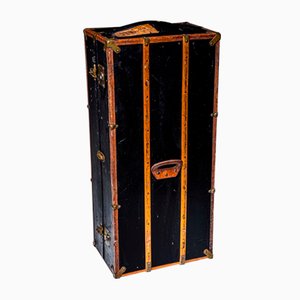 Leather Wardrobe Trunk, Germany, Early 20th Century