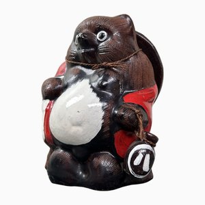 Vintage Tanuki Statue, Shigaraki, Japan, 1970s