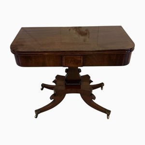 Antique Regency Figured Mahogany Console Table, 1830