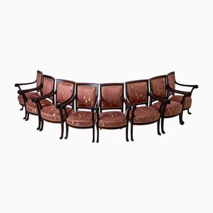 Empire Armchairs by Pierre-Benoît Marcion, France, 1810s, Set of 8