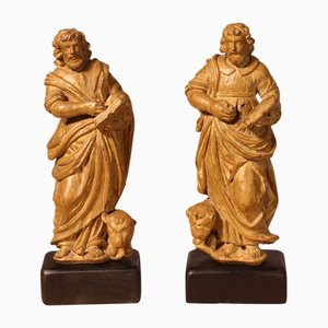 Venetian Artist, Statues of Saint Mark, 16th Century, Walnut, Set of 2