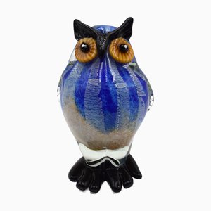 Vintage Italian Murano Glass Owl, 1970s