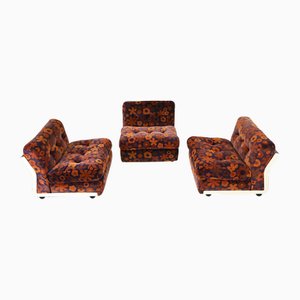 Amanta Lounge Chairs by Mario Bellini for C&B Italia, 1960s, Set of 3