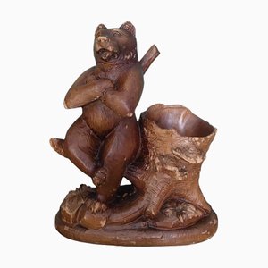 Black Forest Ashtray with Bear, 1920s