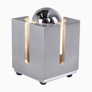 Petite Lampe de Bureau Carrée Vintage en Métal de Hala, 1980s