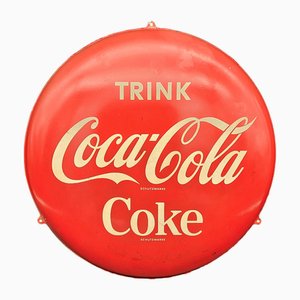 Advertising Metal Coca Cola Sign, 1960s